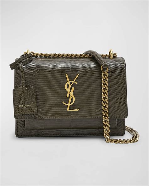 sunset yves saint laurent small|Saint Laurent Sunset Small YSL Lizard Crossbody Bag.